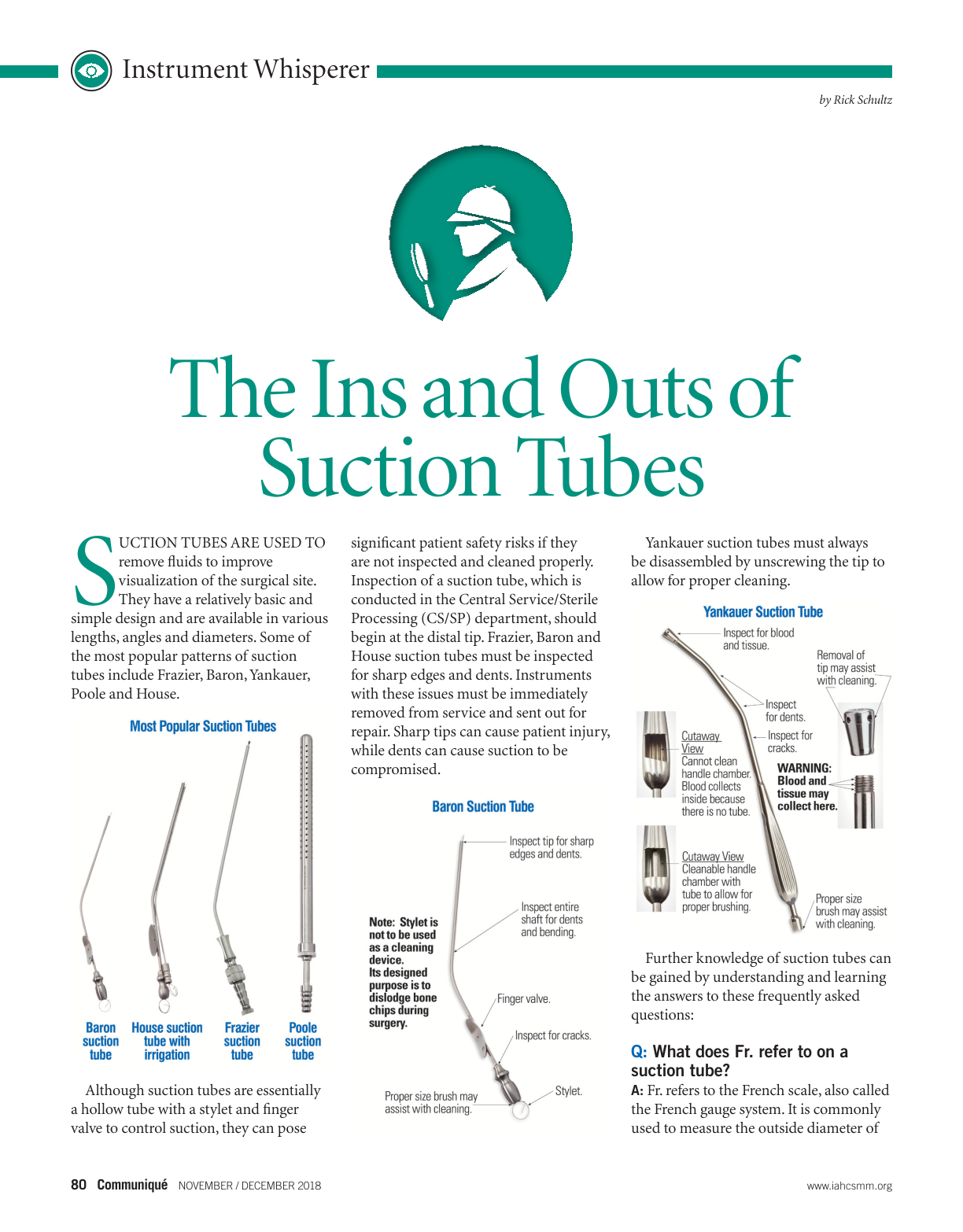 The Ins and Outs of Suction Tubes, page 1